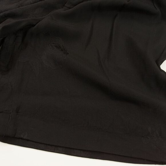 Nanushka Black Floral Jacquard Nagi Viscose Belted Shorts Unisex Sz M - Picture 8 of 10